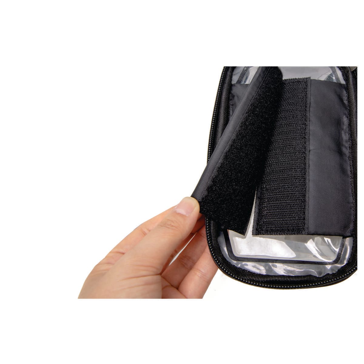 Porta celular y bolsa Sparco SE104BL, detalle de la funda