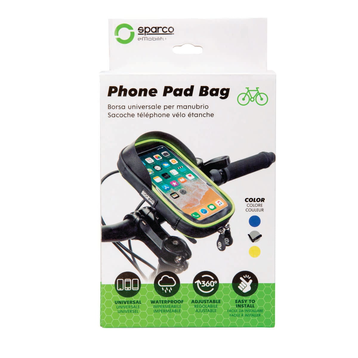 Bolsa impermeable para teléfono Sparco SE106YL, empaque