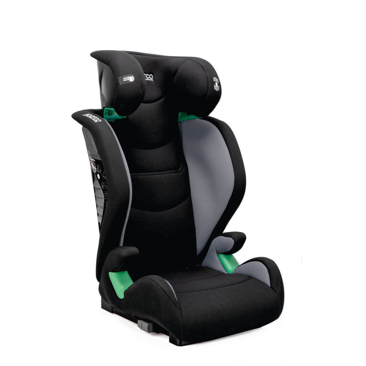 Asiento elevador Sparco SK2000i gris, vista lateral