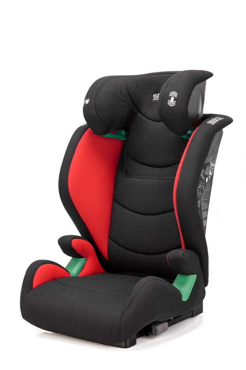 Asiento elevador Sparco SK2000i rojo, vista lateral