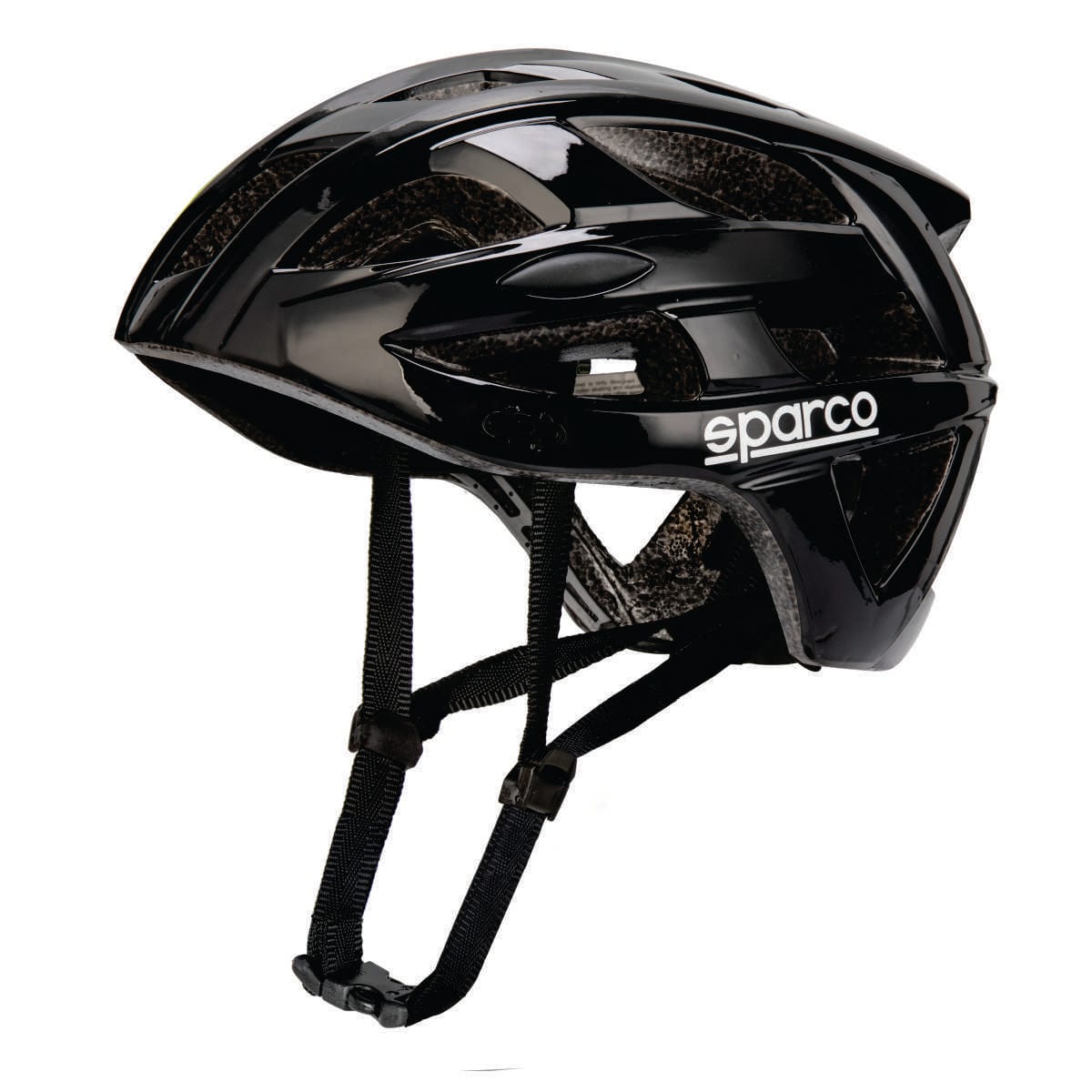 Casco Sparco SE300 negro, vista lateral sin visera
