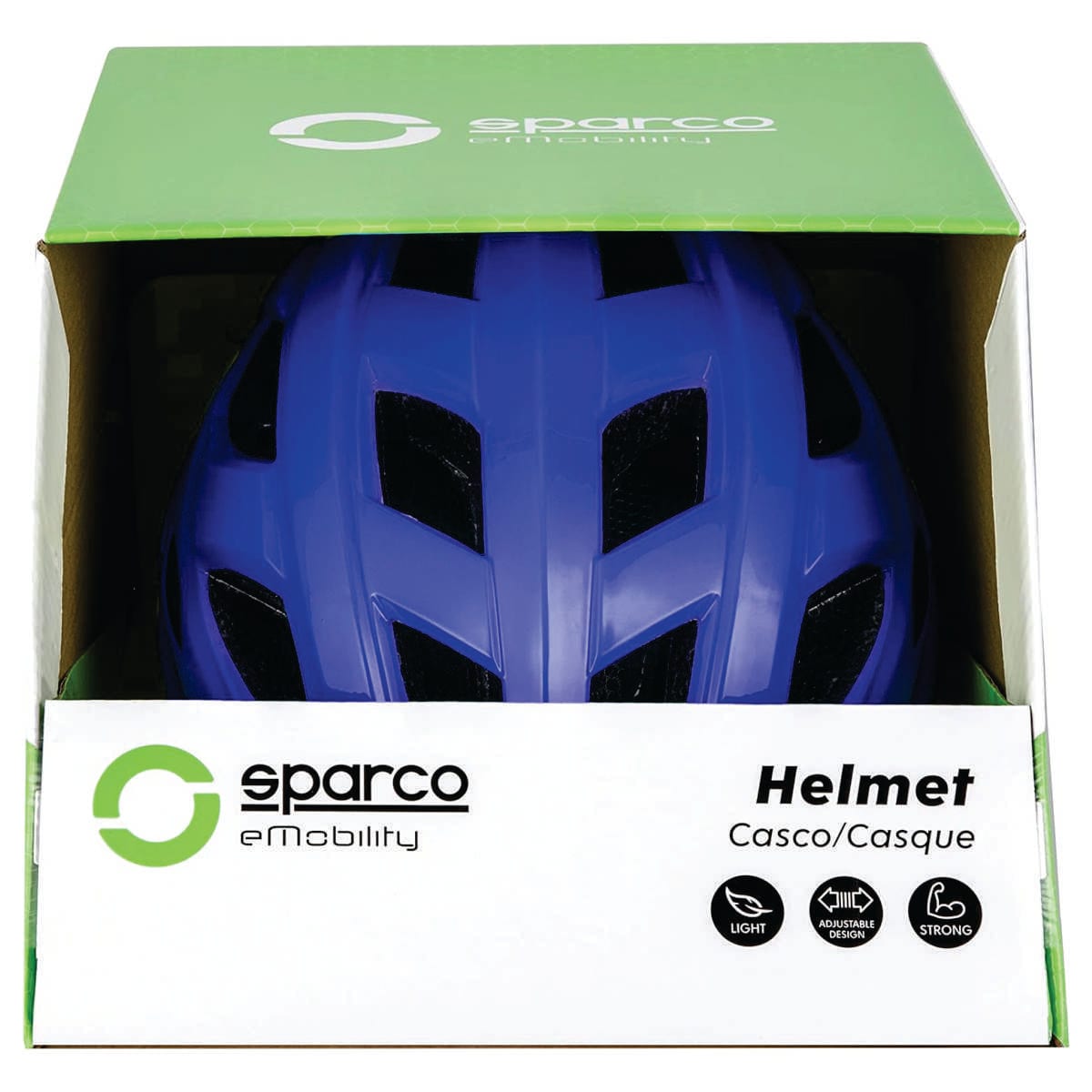 Casco Sparco SE300 azul, empaque