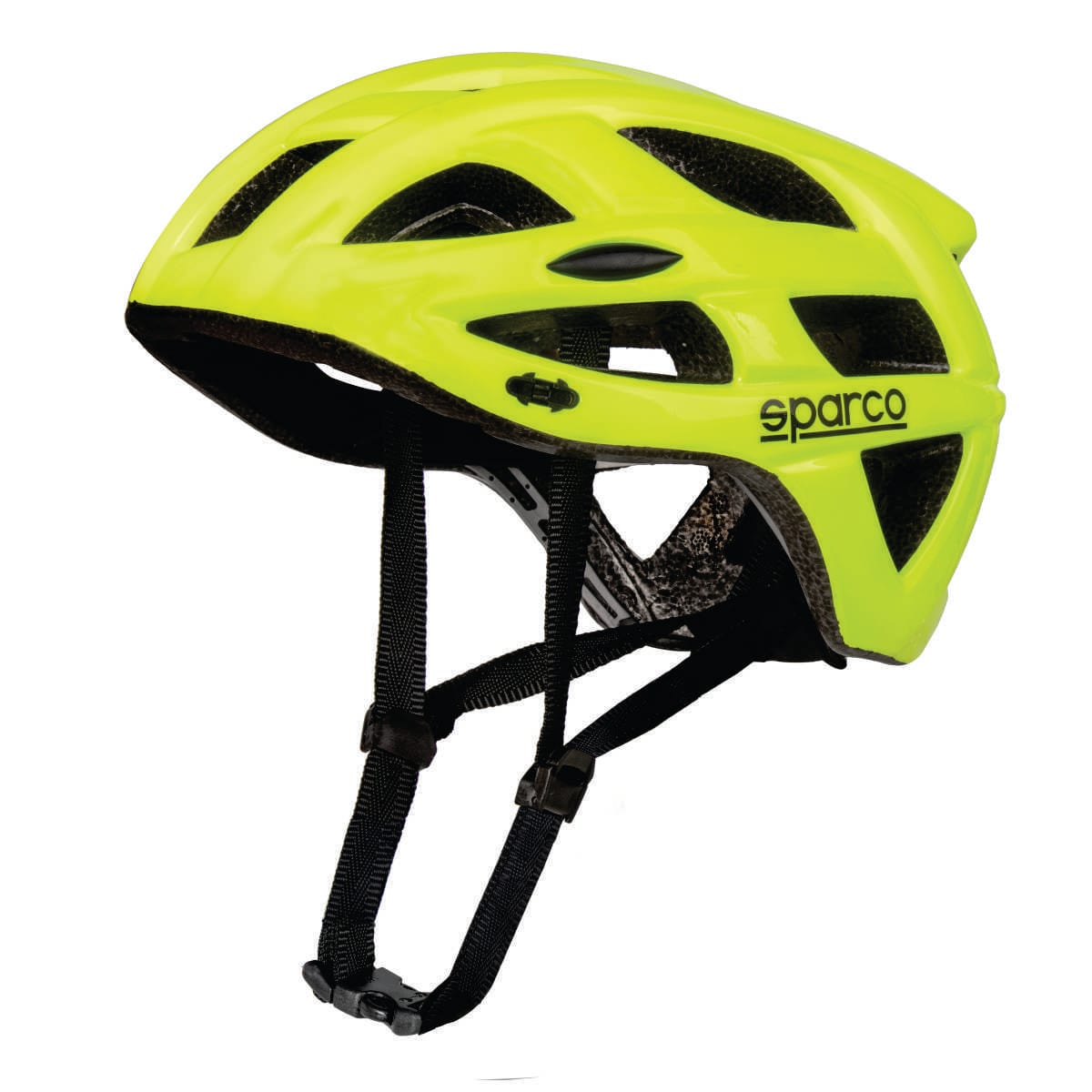 Casco Sparco SE300 amarillo, vista lateral sin visera
