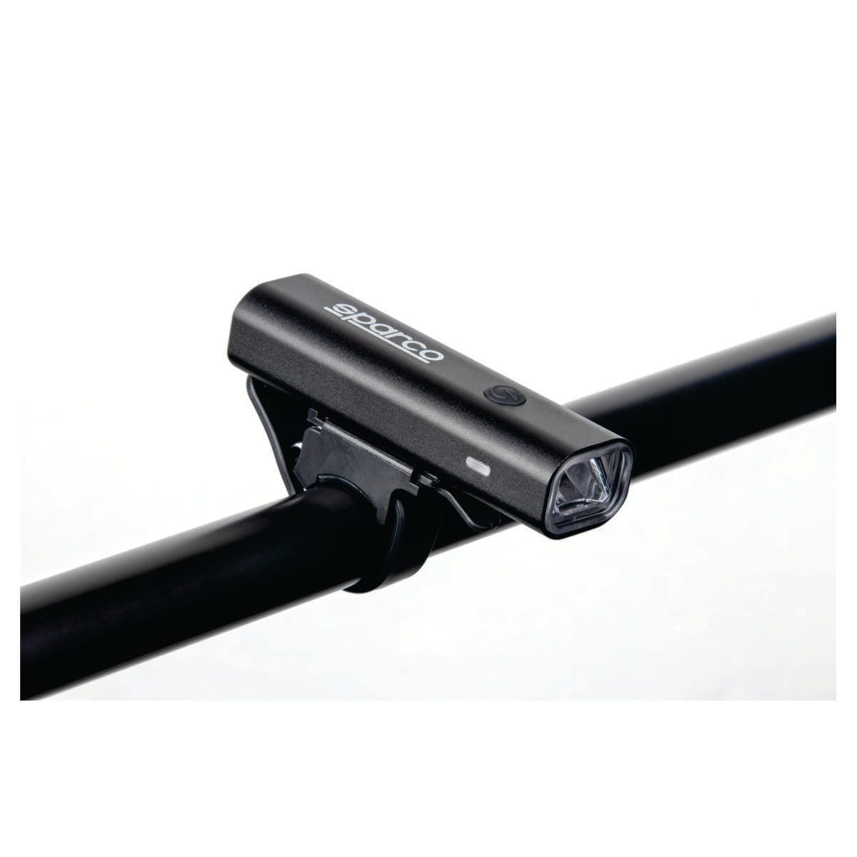 Luz delantera recargable Sparco SE700 de 400 lúmenes, montada en el manubrio
