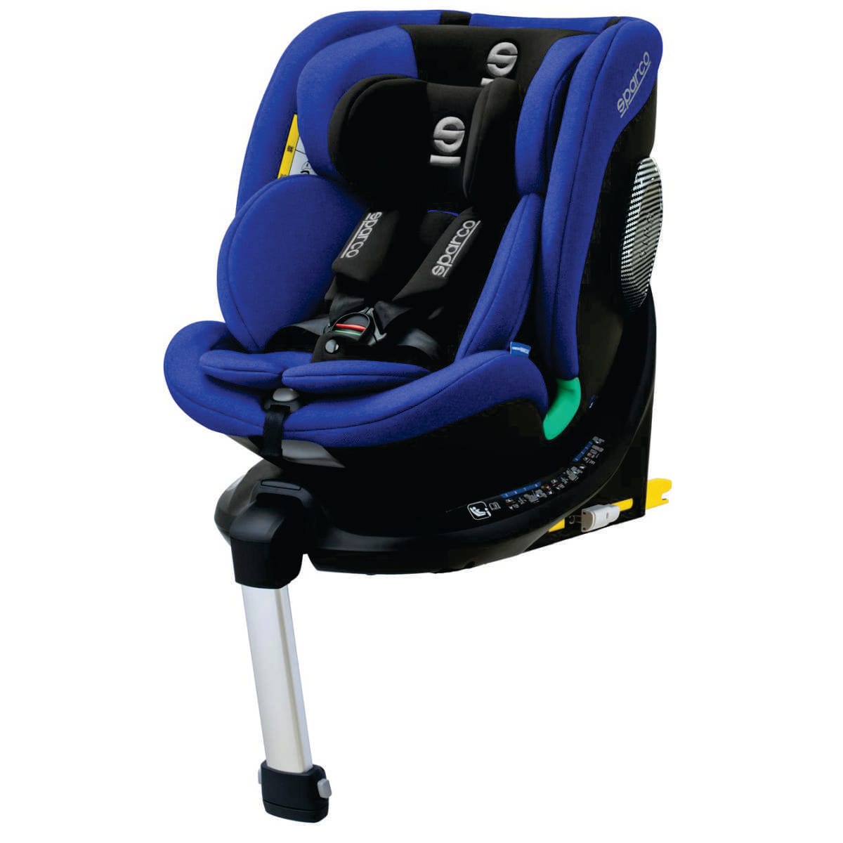Silla giratoria Sparco SK7000i Rapid azul, con base y pata de apoyo