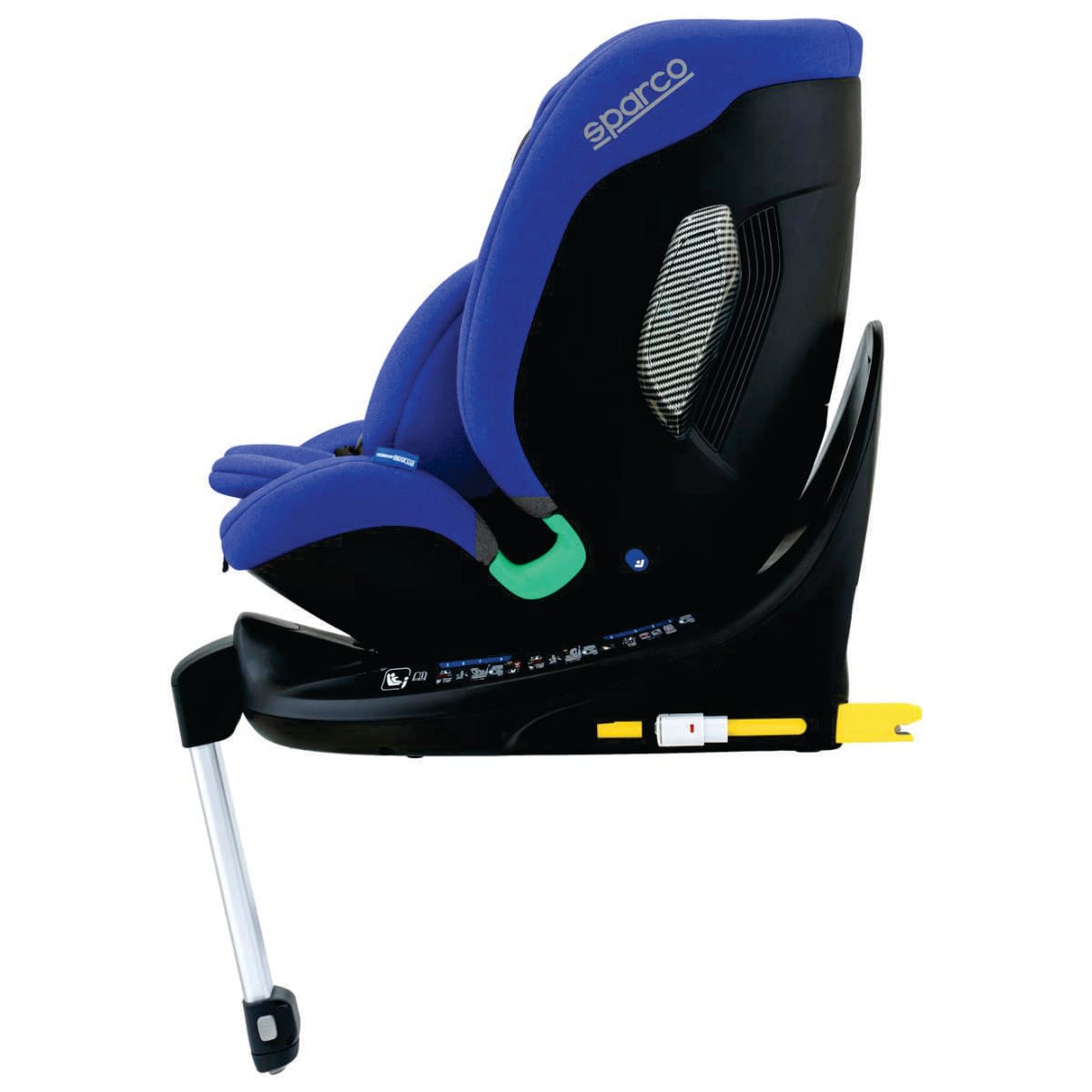 Silla giratoria Sparco SK7000i Rapid azul, vista lateral