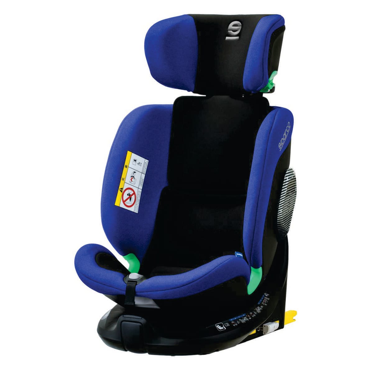 Silla giratoria Sparco SK7000i Rapid azul, modo booster con respaldo