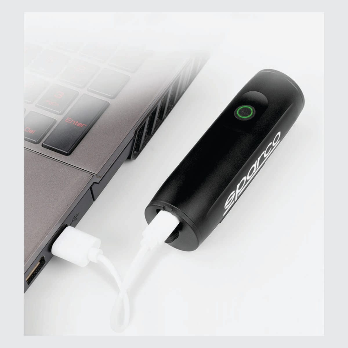 Luz delantera impermeable Sparco SE701, cargando por USB