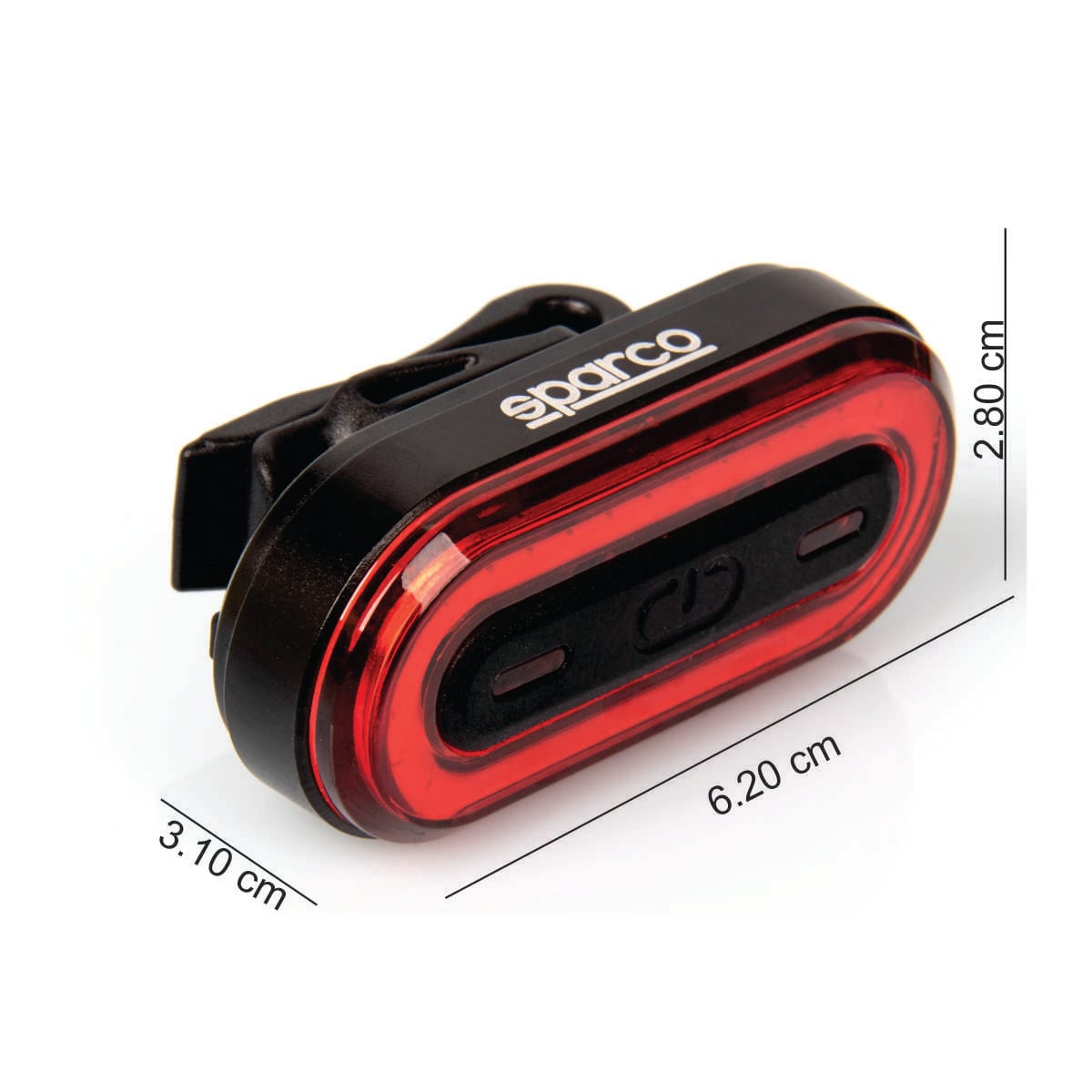 Luz trasera impermeable recargable Sparco SE705, medidas
