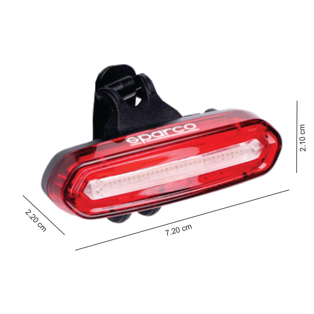 Luz trasera Sparco SE706 impermeable y recargable