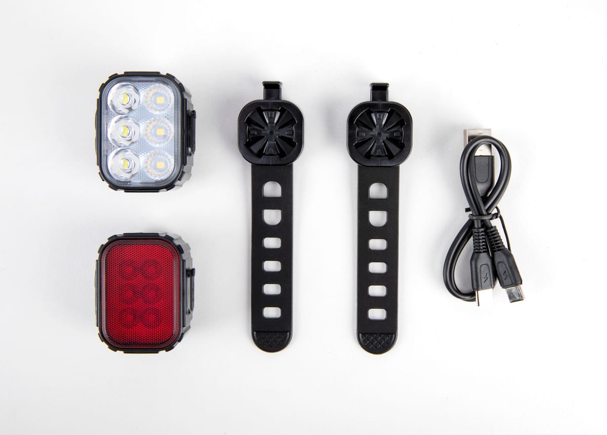 Combo de luz delantera y trasera Sparco SE710, contenido del set