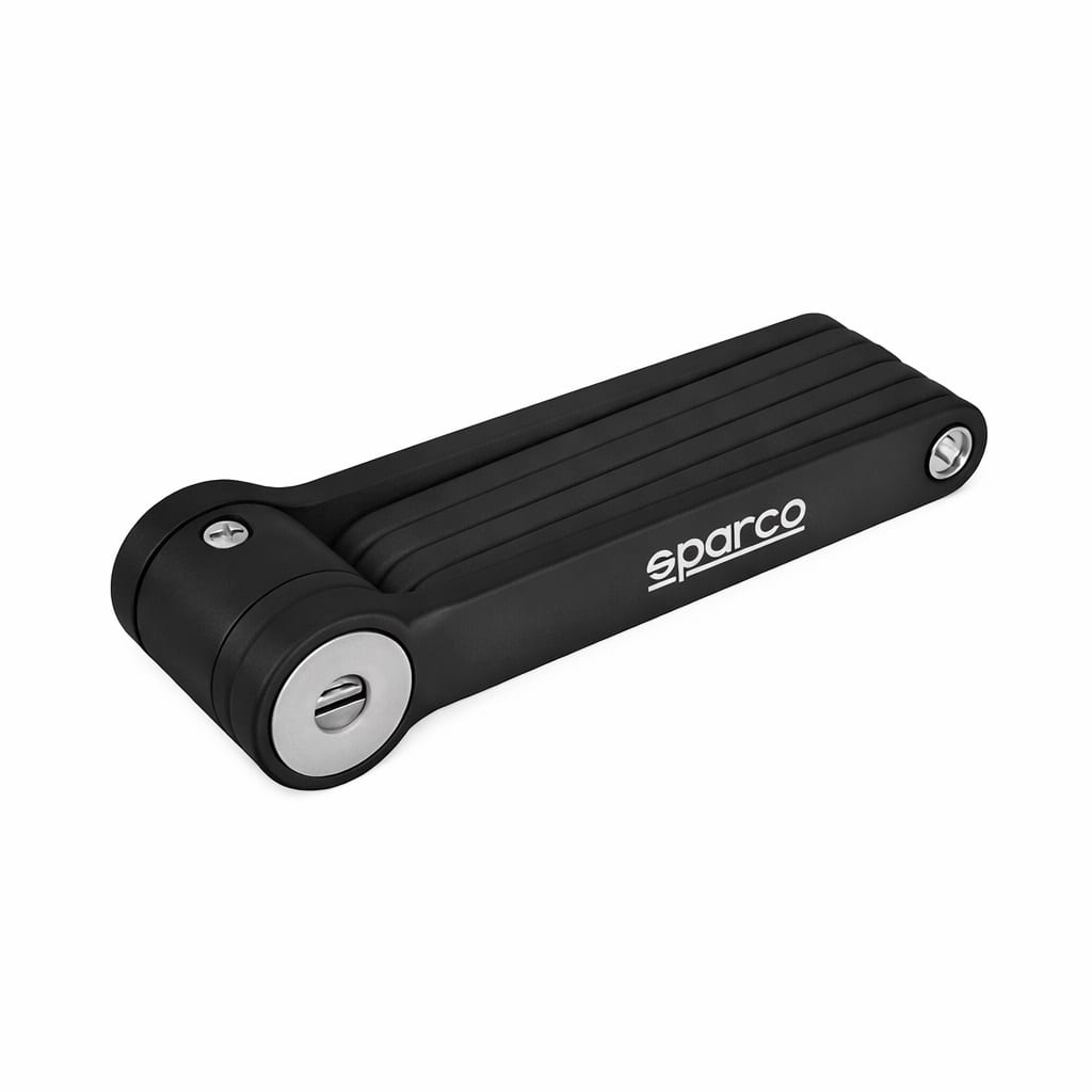Candado plegable Sparco SE805 negro, plegado