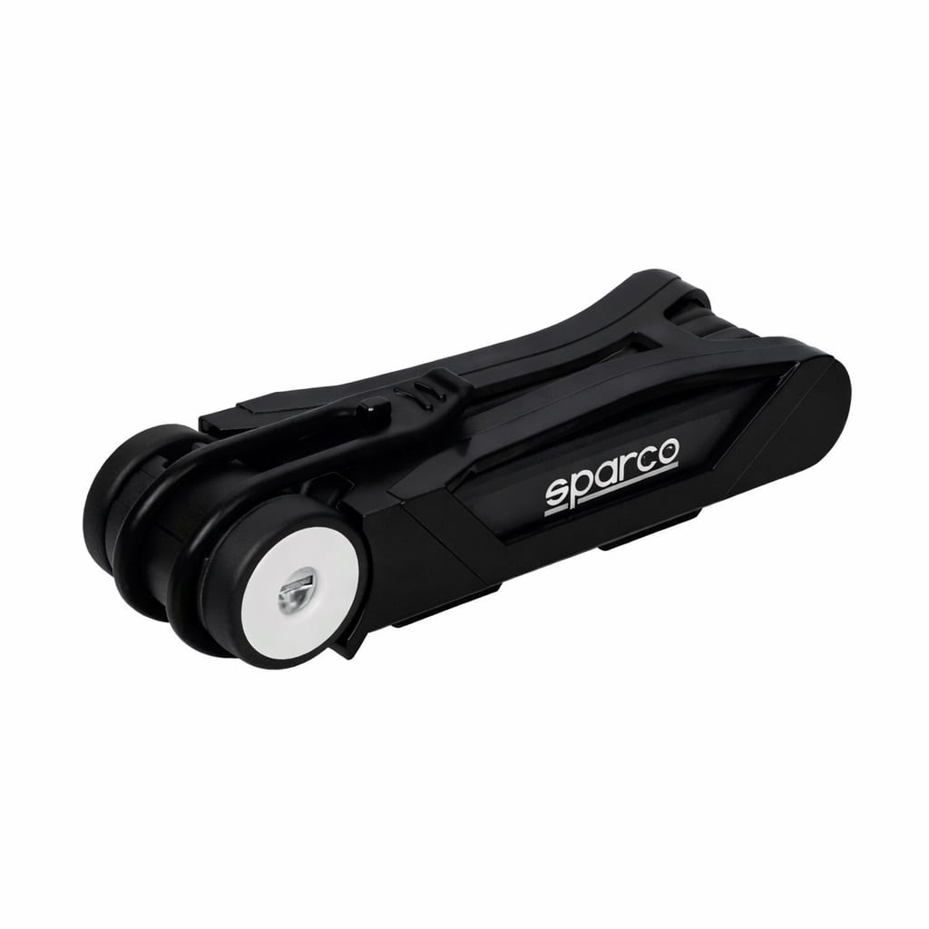 Candado plegable Sparco SE805 negro, con soporte