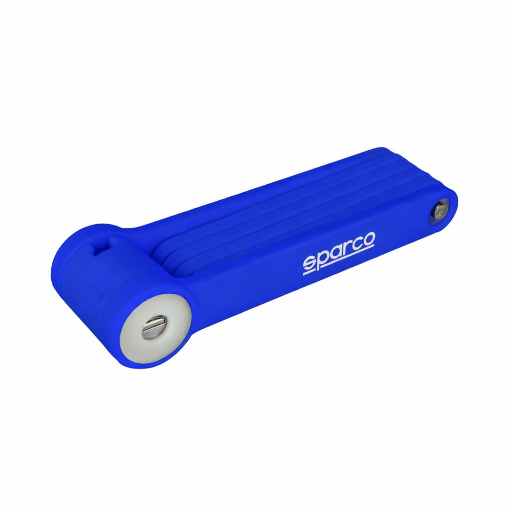 Candado plegable Sparco SE805 azul, plegado