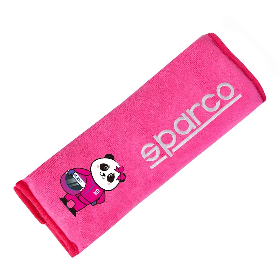 Cojín pad XL Sparco SK1101 rosa, vista tres cuartos