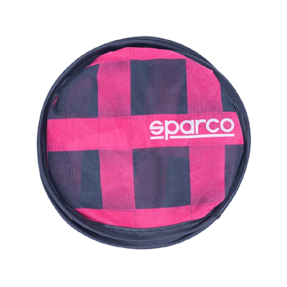 Parasol de ventana lateral Sparco rosa, plegada